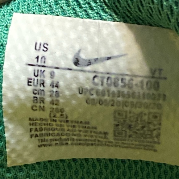 Nike Oregon University Off-White X Dunk Low Pine Green size 10-US - Picture 8 of 10